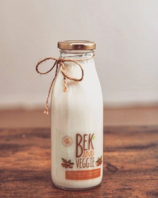 Entrepreneur Kuukua Bentsi-Enchill at Bek & Veggie Almond Milk Drink