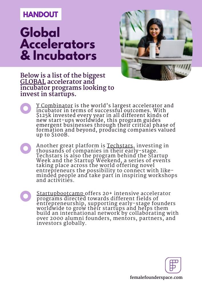 Biggest accelerator and incubator programs