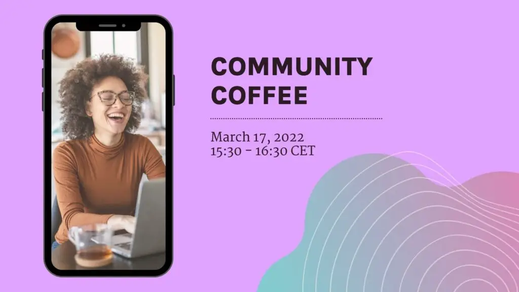 Online community coffee networking event